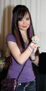 Anna Maria Perez, who plays Ashley Dewitt on "Hannah Montana". *with a former promotions group.