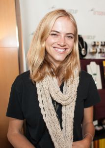 Emily Wickersham of NCIS; Glitch; Gossip Girl, with <a href="https://www.facebook.com/AndreaWDesigns" target="_blank">Andrea W Designs</a>.