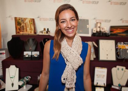 Vanessa Lengies of Glee with <a href="https://www.facebook.com/AndreaWDesigns" target="_blank">Andrea W Designs</a>.