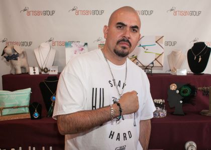 Noel Gugliemi of Furious 7 with <a href="https://www.facebook.com/hopeanchoreddesigns" target="_blank">Hope Anchored Designs</a>.