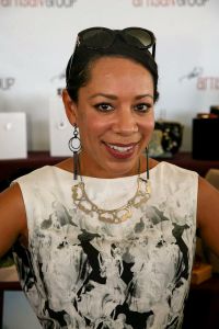 Selenis Leyva of "Orange Is The New Black" (Nominated Show: Outstanding Drama Series) with <a href="https://www.facebook.com/escottoriginals/" target="_blank">e. scott originals</a>.