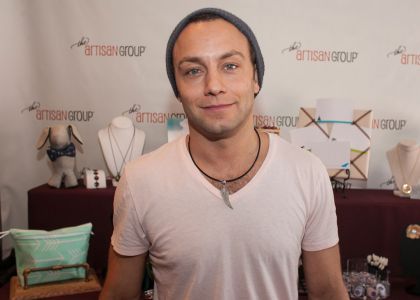 Jonathan Sadowski of Young & Hungry with <a href="https://www.facebook.com/pages/Jamie-Estelle-Jewelry/270534976298141" target="_blank">Jamie Estelle Jewelry</a>.