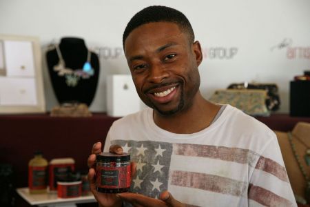 Justin Hires of "Rush Hour" and "Key & Peele" with <a href="https://www.facebook.com/lovinahnaturals/" target="_blank">Lovinah Naturals</a>.
