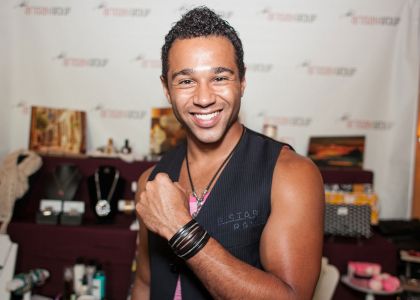 Corbin Bleu of Dancing With the Stars; High School Musical with <a href="https://www.facebook.com/wristicuffs" target="_blank">Wristicuffs</a>.