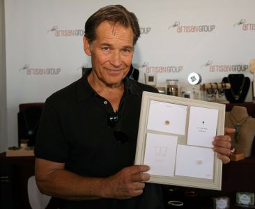 James Remar of "Dexter" and "Sex & The City" with <a href="https://www.facebook.com/mariechangdesigns/" target="_blank">August and White</a>.
