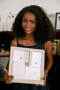 Yara Shahidi of "Black-ish" with <a href="https://www.facebook.com/mariechangdesigns/" target="_blank">August and White</a>.