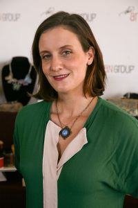 Julie Lake of "Orange Is The New Black" (Nominated Show: Outstanding Drama Series) with <a href="https://www.facebook.com/mgracejewelry/" target="_blank">Mary Grace Jewelry</a>.