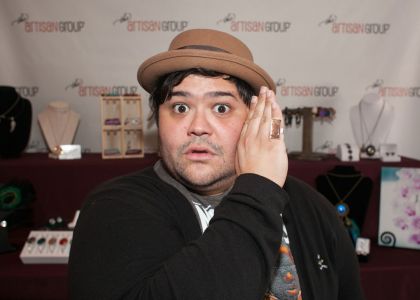 Harvey Guillen of MTV's Eye Candy with <a href="https://www.facebook.com/MOTHERBOREDbyMichelle" target="_blank">Motherbored</a>.