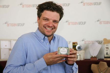 Matt Jones of "Mom" and "Breaking Bad" with <a href="https://www.facebook.com/purelather.ca/" target="_blank">Pure Lather Inc</a>.