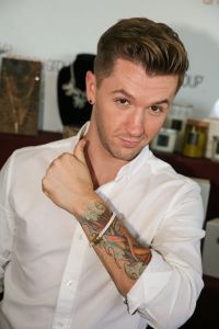 Travis Wall of "So You Think You Can Dance" (WINNER: Outstanding Choreography) with <a href="https://www.facebook.com/ScarlettSageDesigns/?hc_location=ufi" target="_blank">Scarlett Sage Southland Designs</a>.