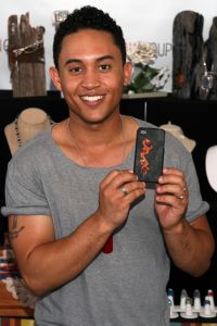 Tahj Mowry of "Baby Daddy" with iCandy Designs.