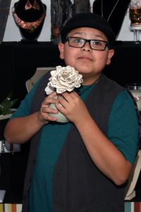 Rico Rodriguez of "Modern Family" with The Crimson Poppy.