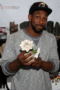 "So You Think You Can Dance" contestant Stephen "tWitch" Boss with The Crimson Poppy.