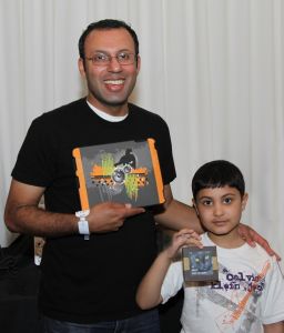 Rizwan Manji, who plays "Rajiv" on NBC's hit show "Outsourced". *with a former promotions group.