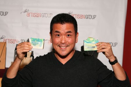 Michael Sun Lee of "Fuller House" with Bubbles Bath Boutique LLC.