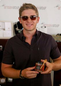 Michael Grant Terry of "Bones" with <a href="https://www.facebook.com/lovinahnaturals/" target="_blank">Lovinah Naturals</a>.