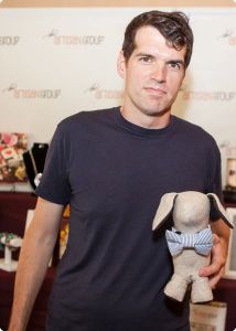 Timothy Simons of Veep with <a href="https://www.facebook.com/4blackpaws" target="_blank">Four Black Paws</a>.